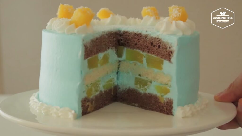 Blue Pineapple Choco Cake Recipe Cooking tree