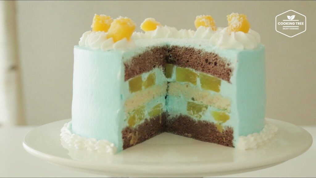 Blue Pineapple Choco Cake Recipe Cooking tree