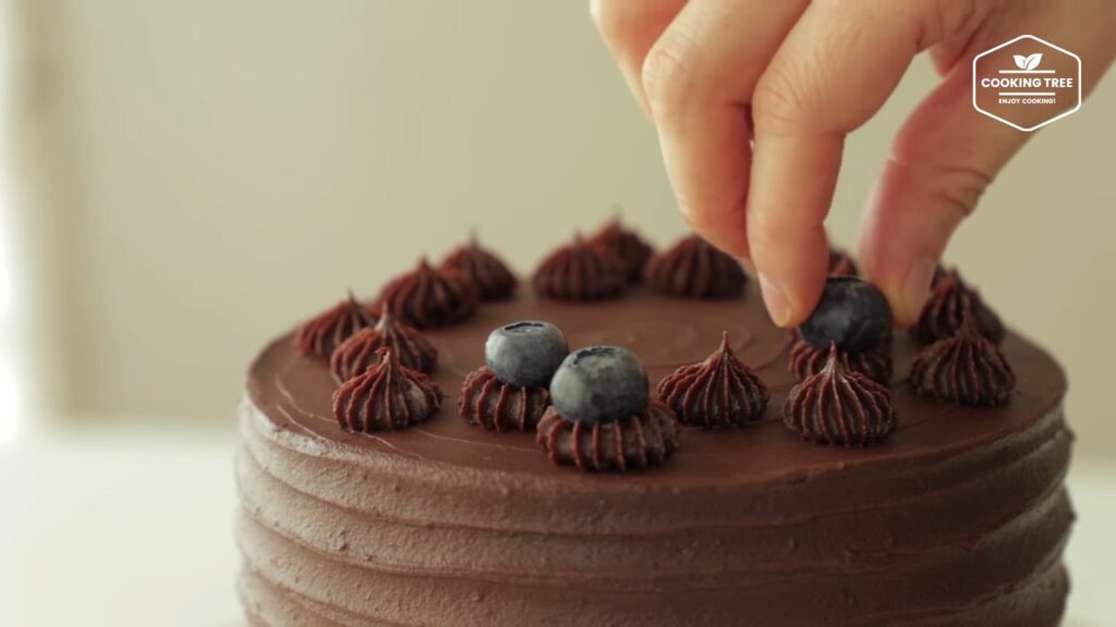 Blueberry Ganache Cake Recipe Chocolate cake Cooking tree