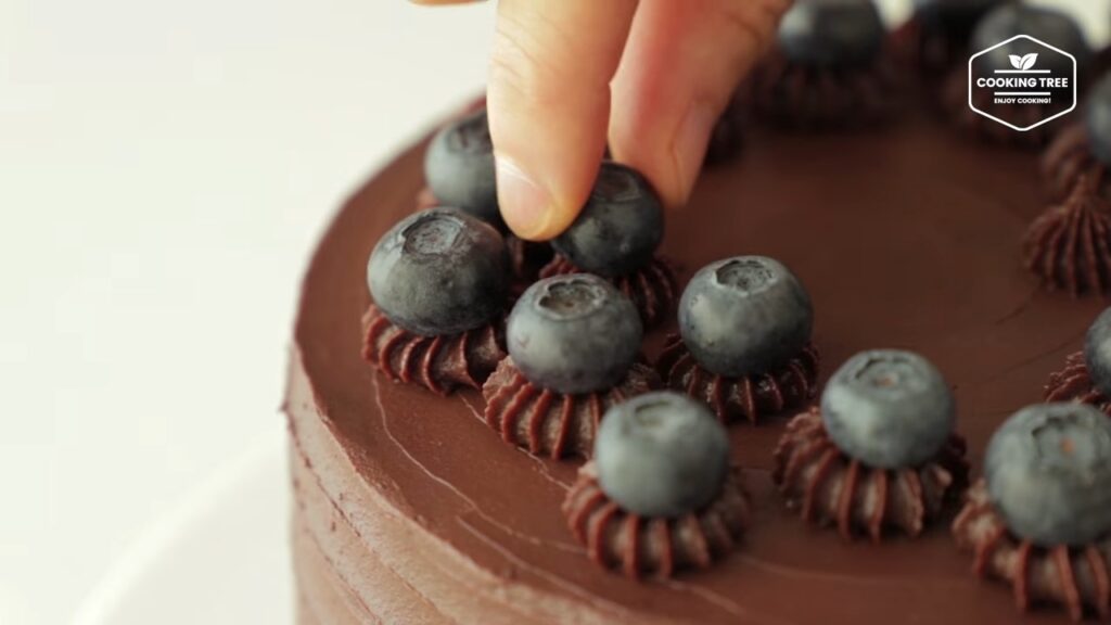Blueberry Ganache Cake Recipe Chocolate cake Cooking tree