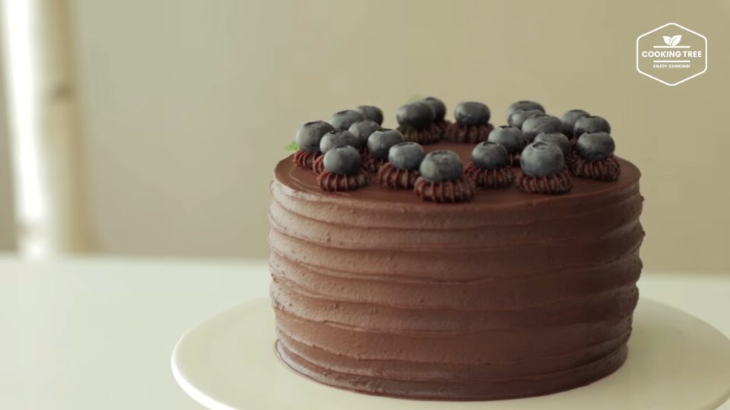 Blueberry Ganache Cake Recipe Chocolate cake Cooking tree