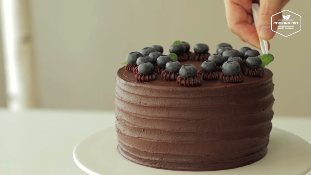 Blueberry Ganache Cake Recipe Chocolate cake Cooking tree
