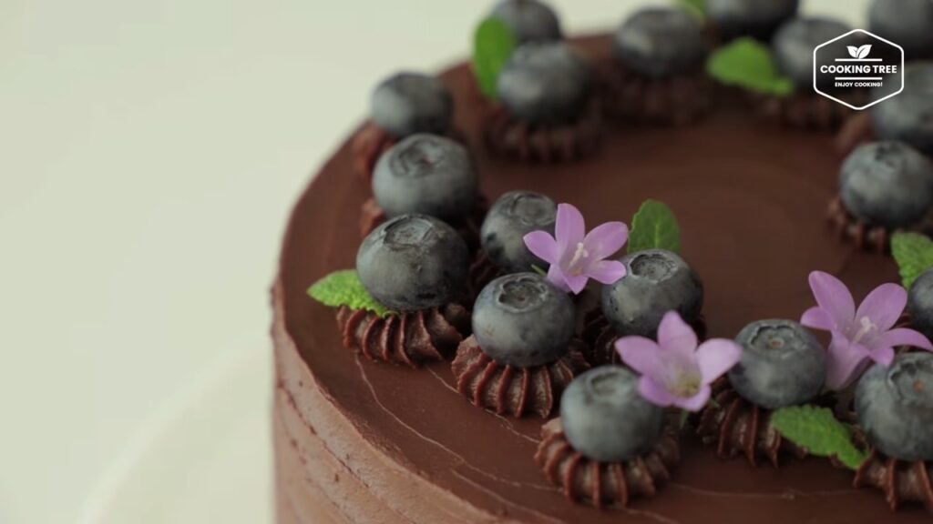 Blueberry Ganache Cake Recipe Chocolate cake Cooking tree