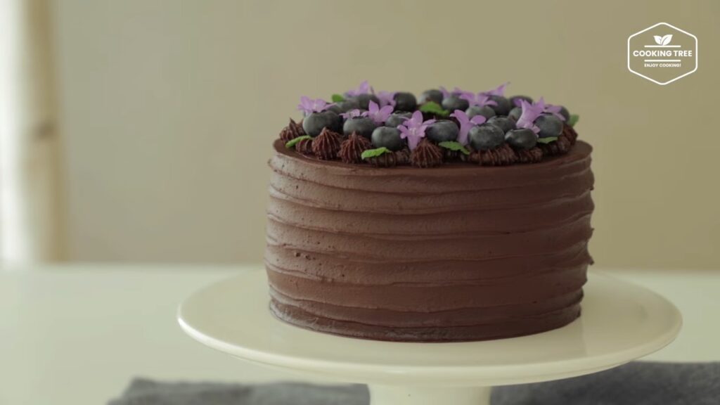 Blueberry Ganache Cake Recipe Chocolate cake Cooking tree