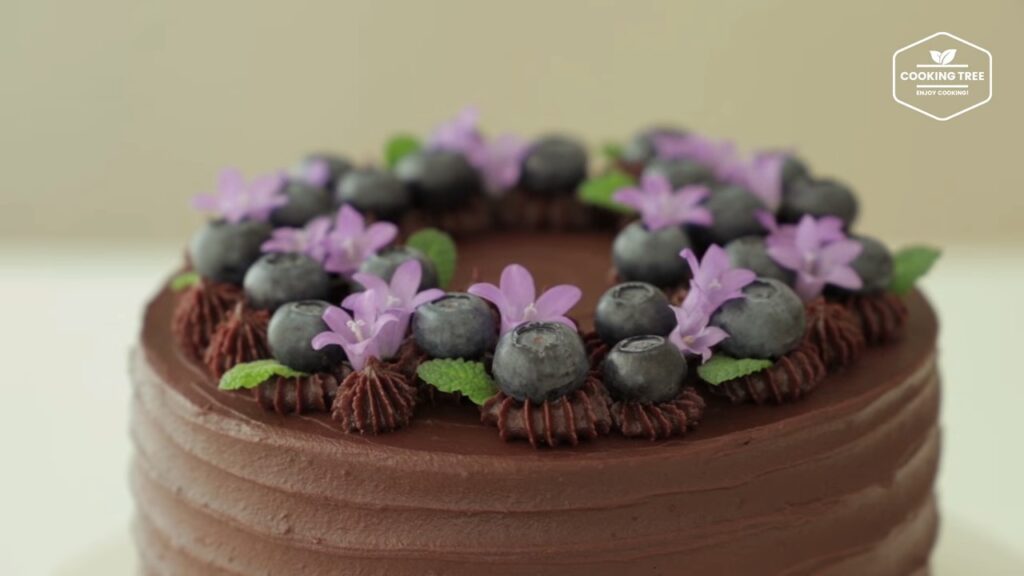 Blueberry Ganache Cake Recipe Chocolate cake Cooking tree