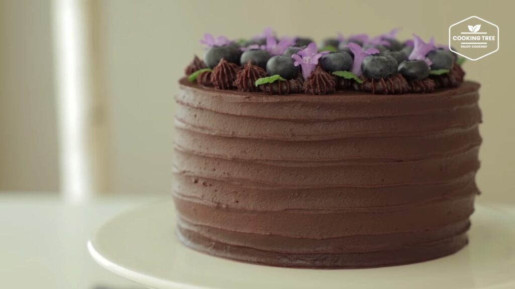 Blueberry Ganache Cake Recipe Chocolate cake Cooking tree