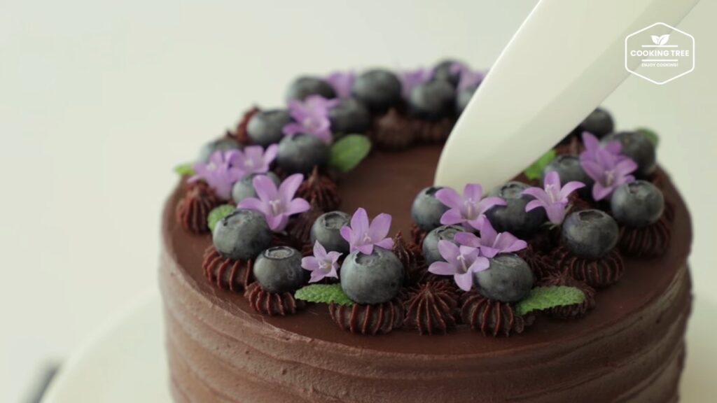 Blueberry Ganache Cake Recipe Chocolate cake Cooking tree
