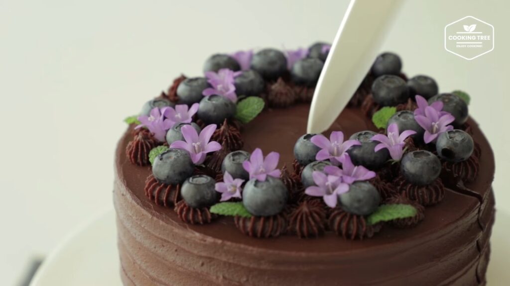 Blueberry Ganache Cake Recipe Chocolate cake Cooking tree