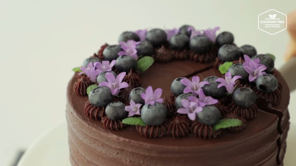 Blueberry Ganache Cake Recipe Chocolate cake Cooking tree