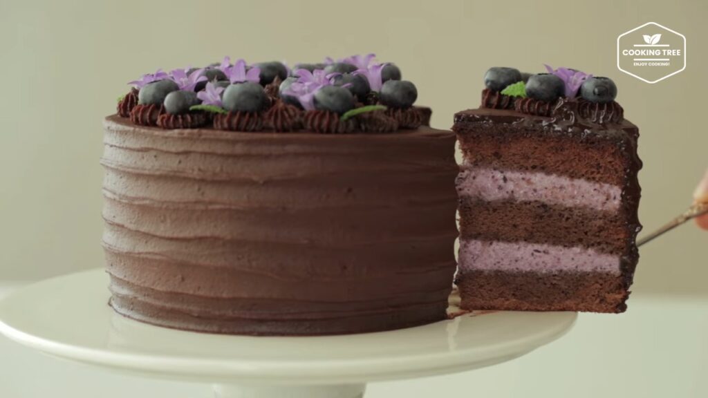Blueberry Ganache Cake Recipe Chocolate cake Cooking tree