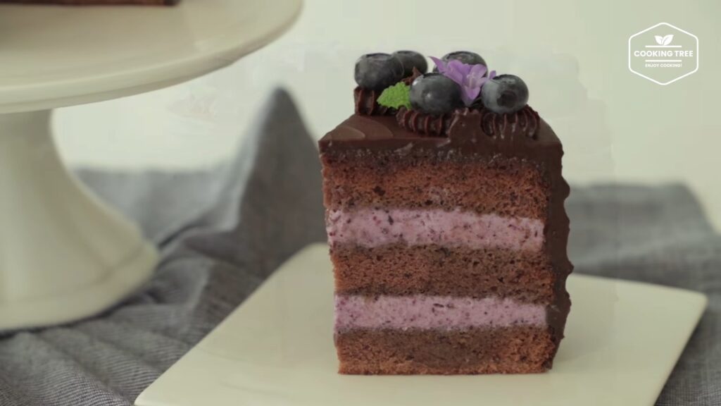 Blueberry Ganache Cake Recipe Chocolate cake Cooking tree