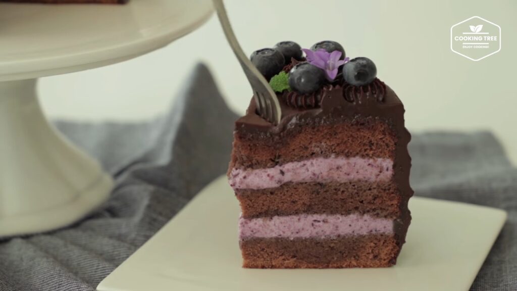Blueberry Ganache Cake Recipe Chocolate cake Cooking tree