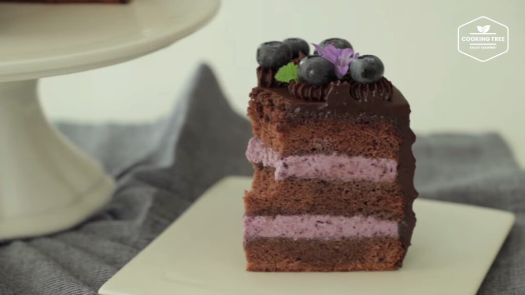 Blueberry Ganache Cake Recipe Chocolate cake Cooking tree