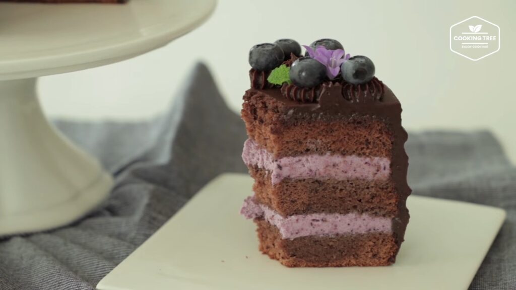 Blueberry Ganache Cake Recipe Chocolate cake Cooking tree