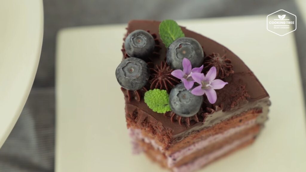 Blueberry Ganache Cake Recipe Chocolate cake Cooking tree