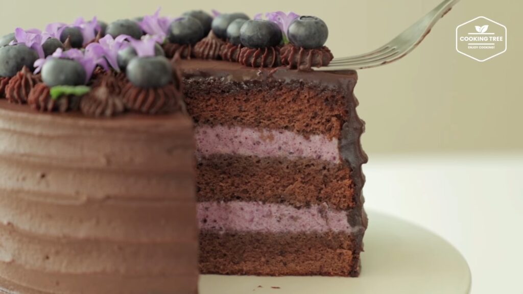 Blueberry Ganache Cake Recipe Chocolate cake Cooking tree