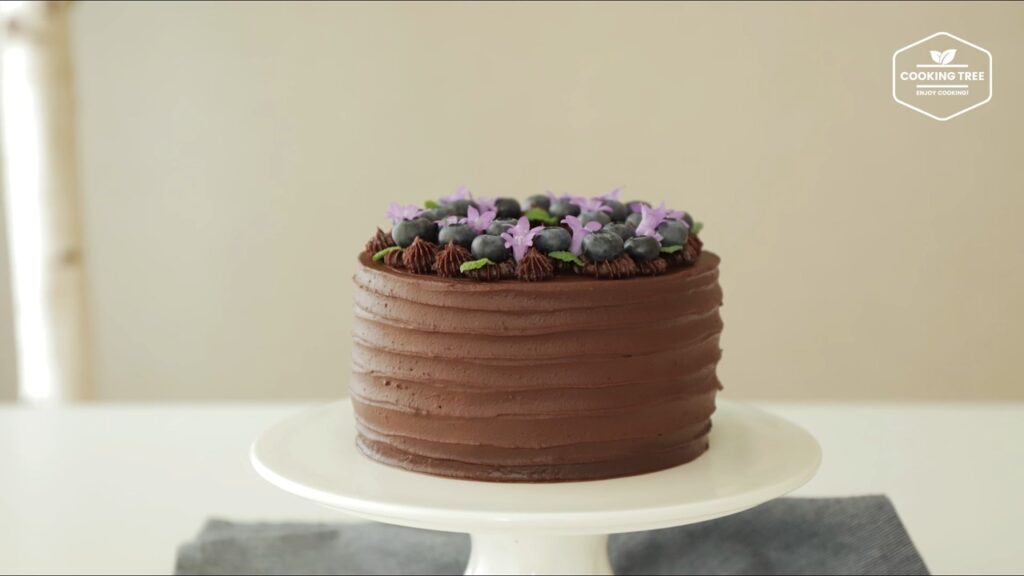 Blueberry Ganache Cake Recipe Chocolate cake Cooking tree