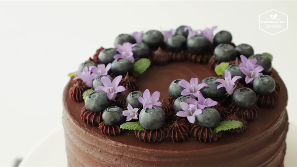 Blueberry Ganache Cake Recipe Chocolate cake Cooking tree