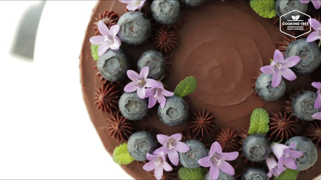 Blueberry Ganache Cake Recipe Chocolate cake Cooking tree