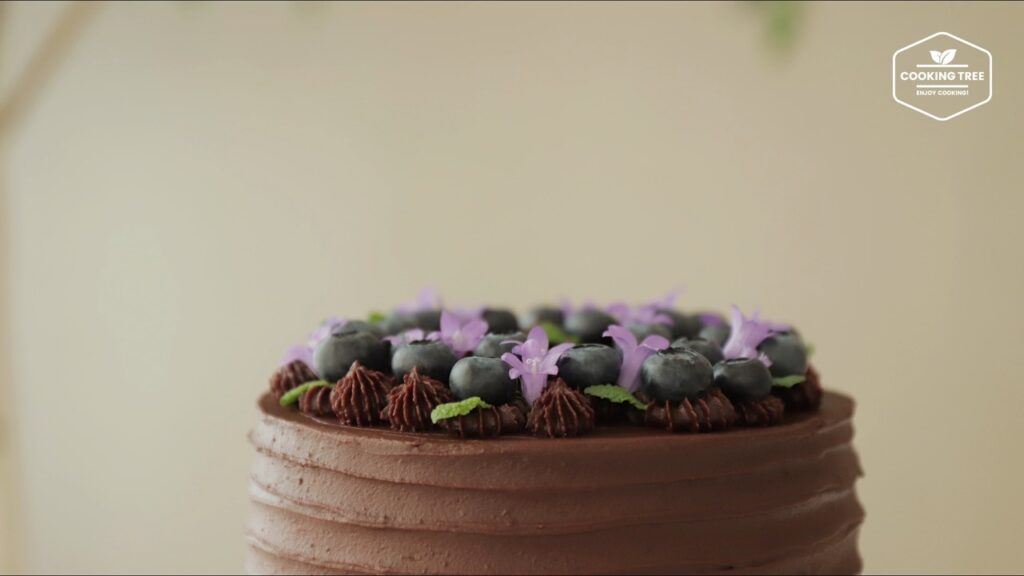 Blueberry Ganache Cake Recipe Chocolate cake Cooking tree