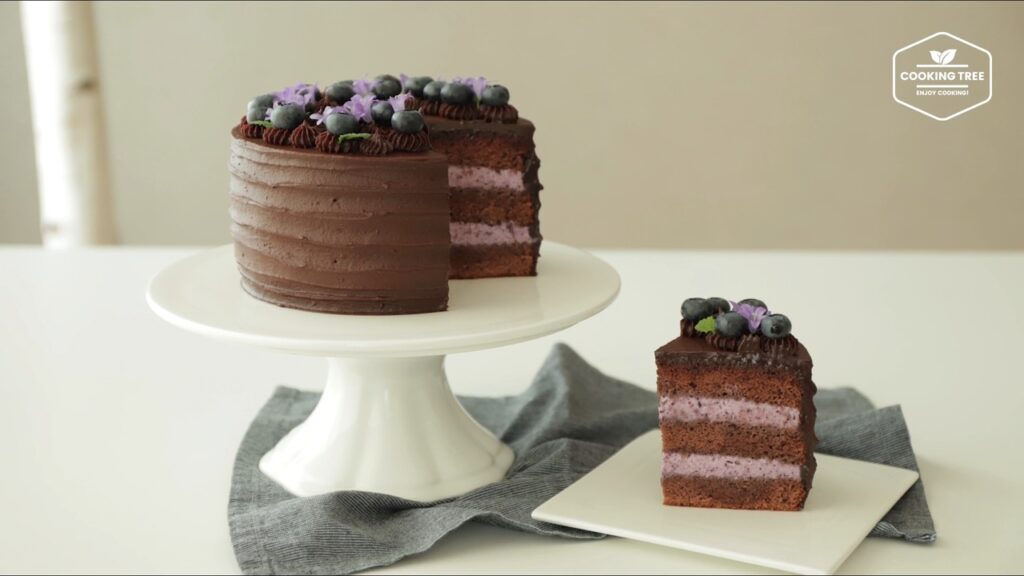 Blueberry Ganache Cake Recipe Chocolate cake Cooking tree