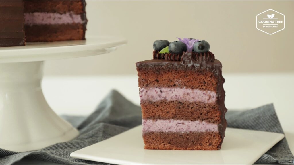 Blueberry Ganache Cake Recipe Chocolate cake Cooking tree