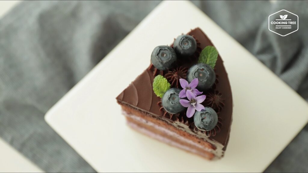 Blueberry Ganache Cake Recipe Chocolate cake Cooking tree