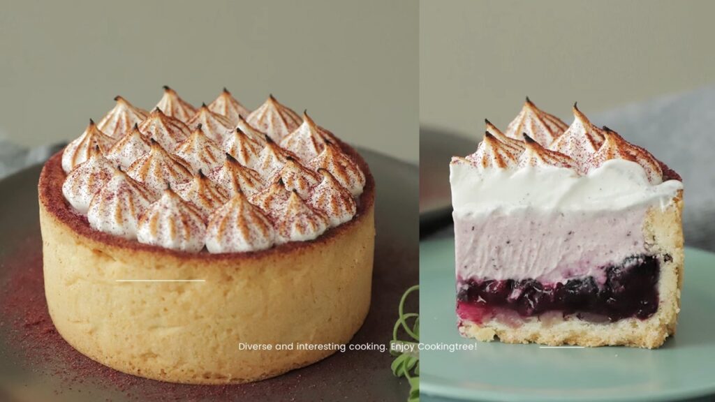 Blueberry meringue tart Recipe Cooking tree