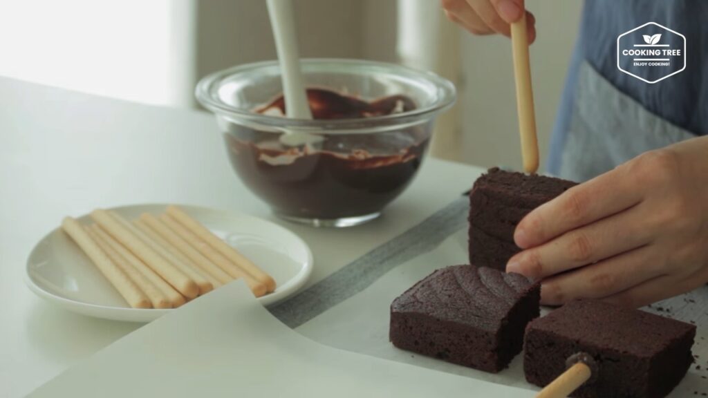 Brownie pepero pocky Recipe Cooking tree