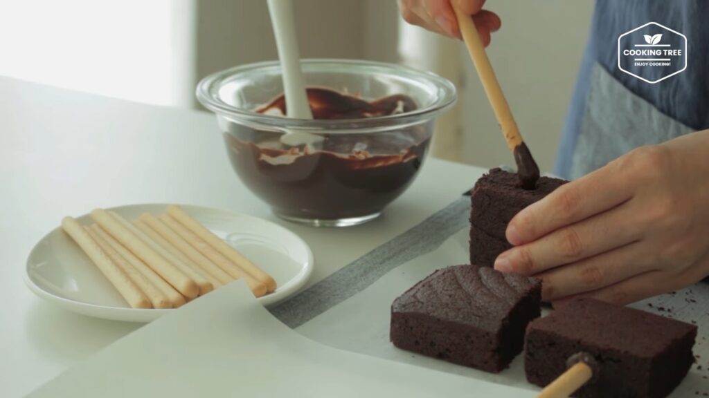 Brownie pepero pocky Recipe Cooking tree