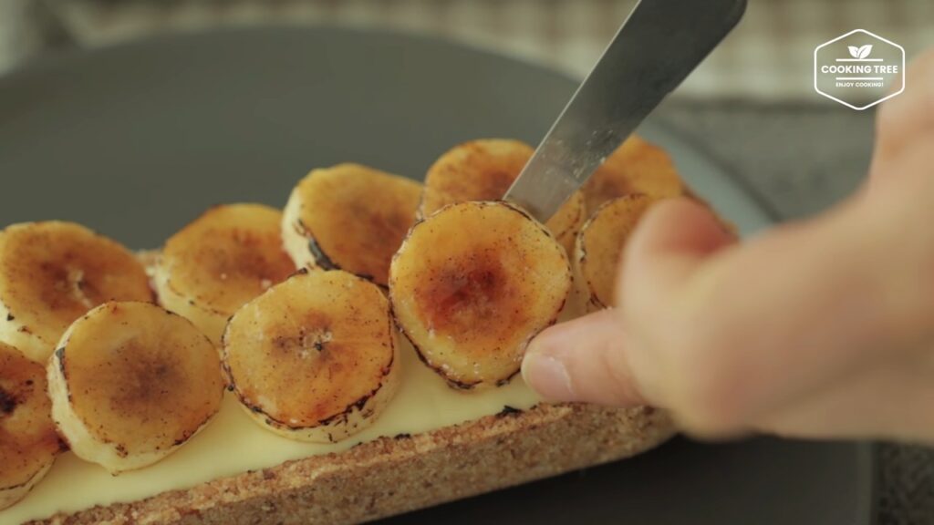 Caramel banana custard tart Recipe Cooking tree