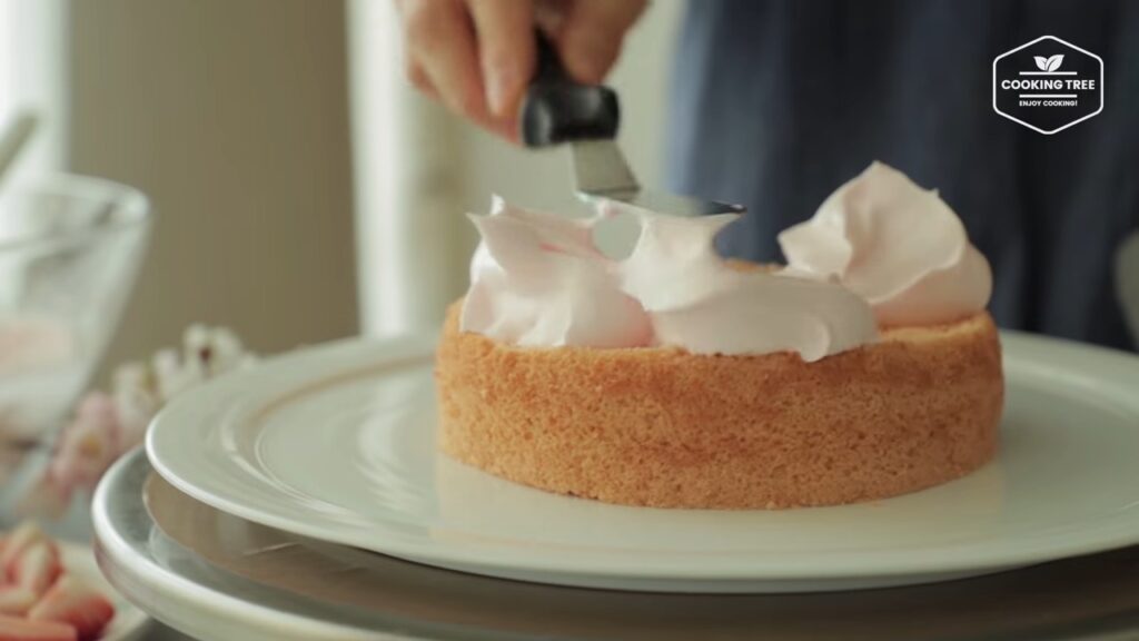 Cherry blossom chiffon cake Recipe Cooking tree