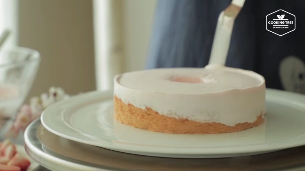 Cherry blossom chiffon cake Recipe Cooking tree