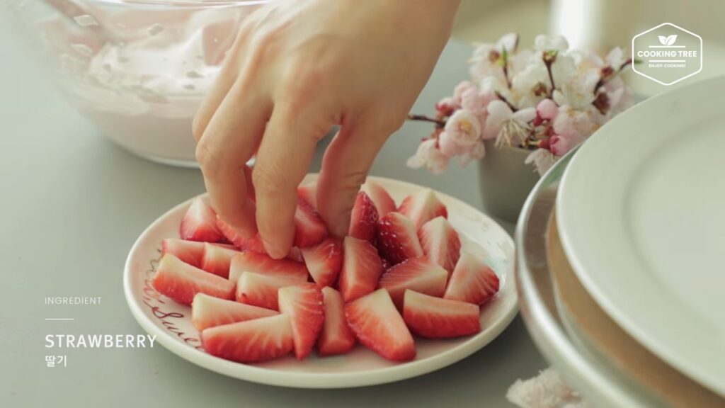 Cherry blossom chiffon cake Recipe Cooking tree