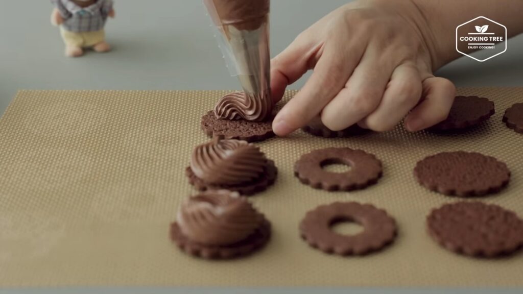 Chocolate Cream Sand Cookies Recipe Cooking tree
