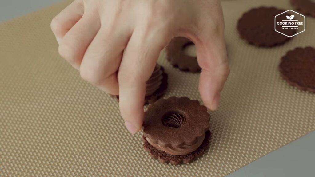 Chocolate Cream Sand Cookies Recipe Cooking tree