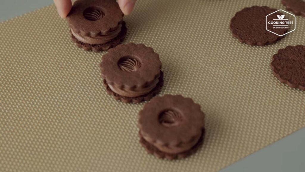 Chocolate Cream Sand Cookies Recipe Cooking tree