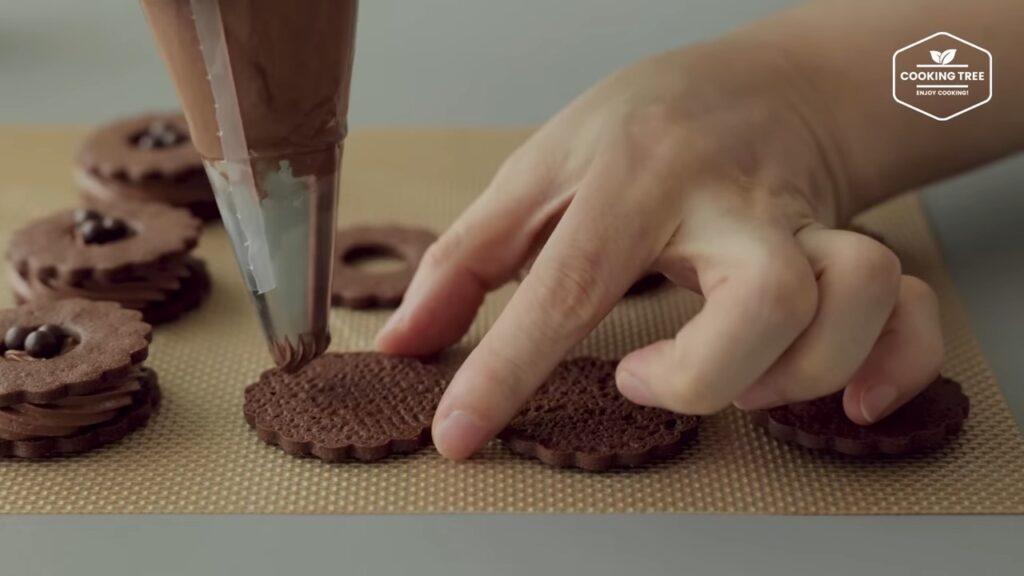 Chocolate Cream Sand Cookies Recipe Cooking tree
