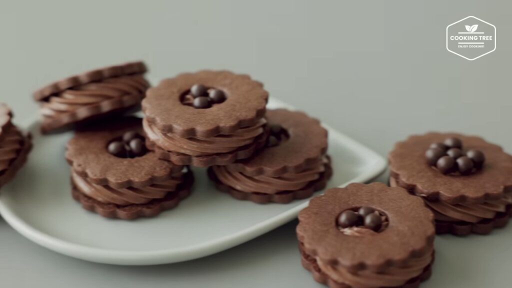 Chocolate Cream Sand Cookies Recipe Cooking tree