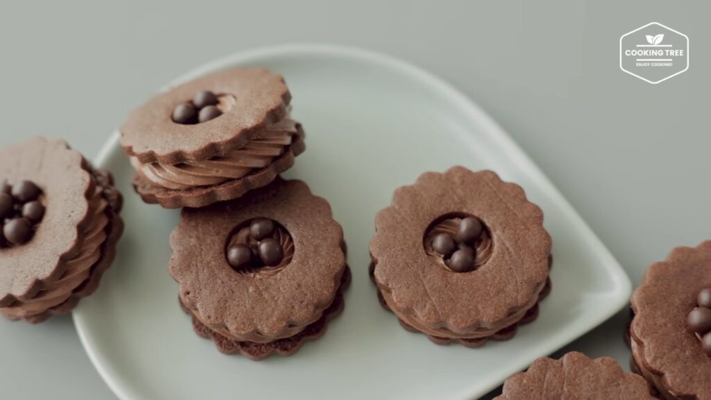 Chocolate Cream Sand Cookies Recipe Cooking tree