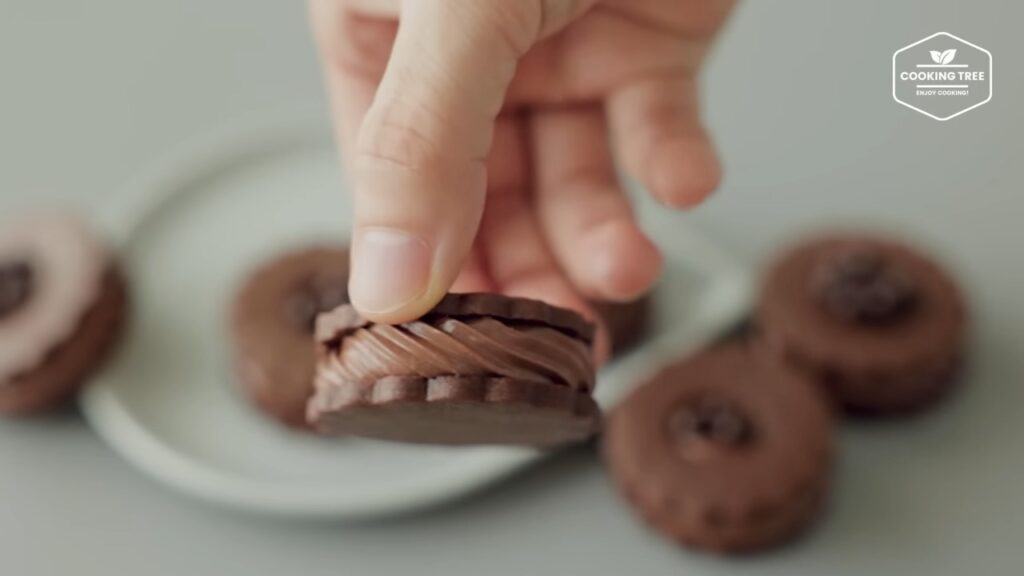 Chocolate Cream Sand Cookies Recipe Cooking tree