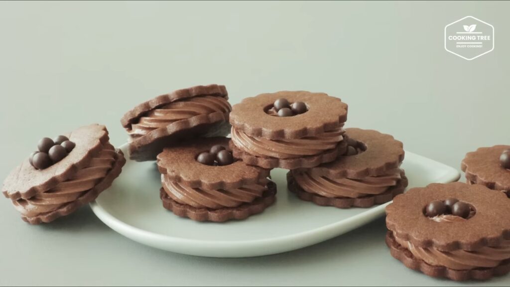 Chocolate Cream Sand Cookies Recipe Cooking tree