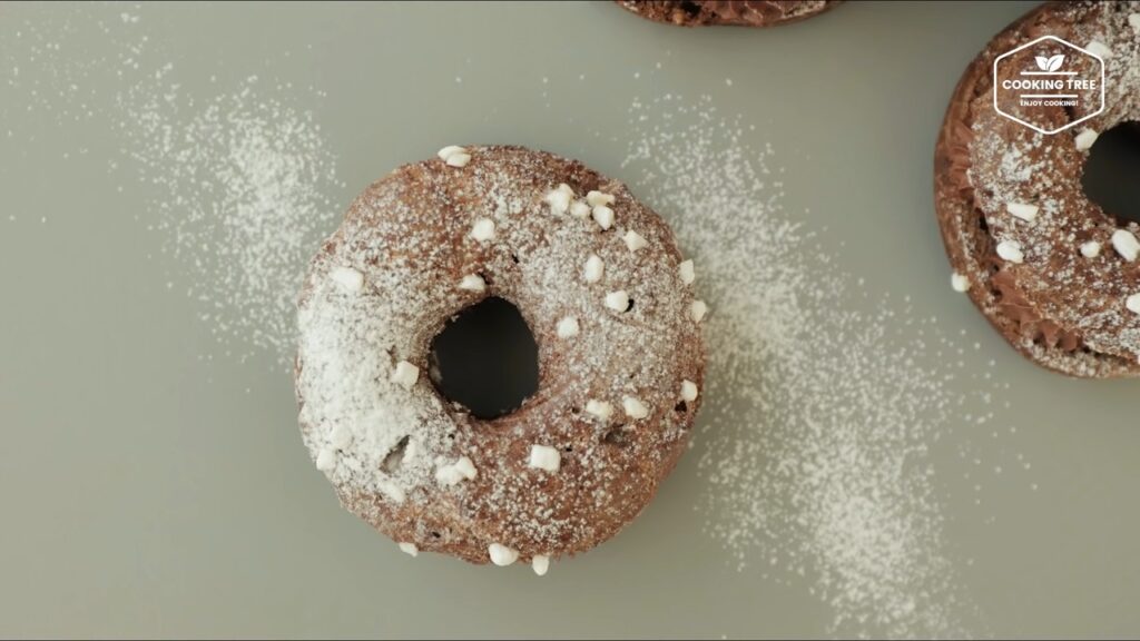 Chocolate choux donut Recipe Choco cream puff Cooking tree