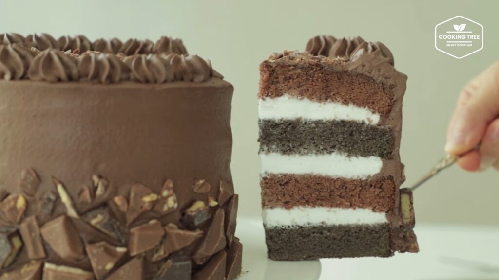 Chocolate layer cake Recipe Black Sponge Cake Cooking tree