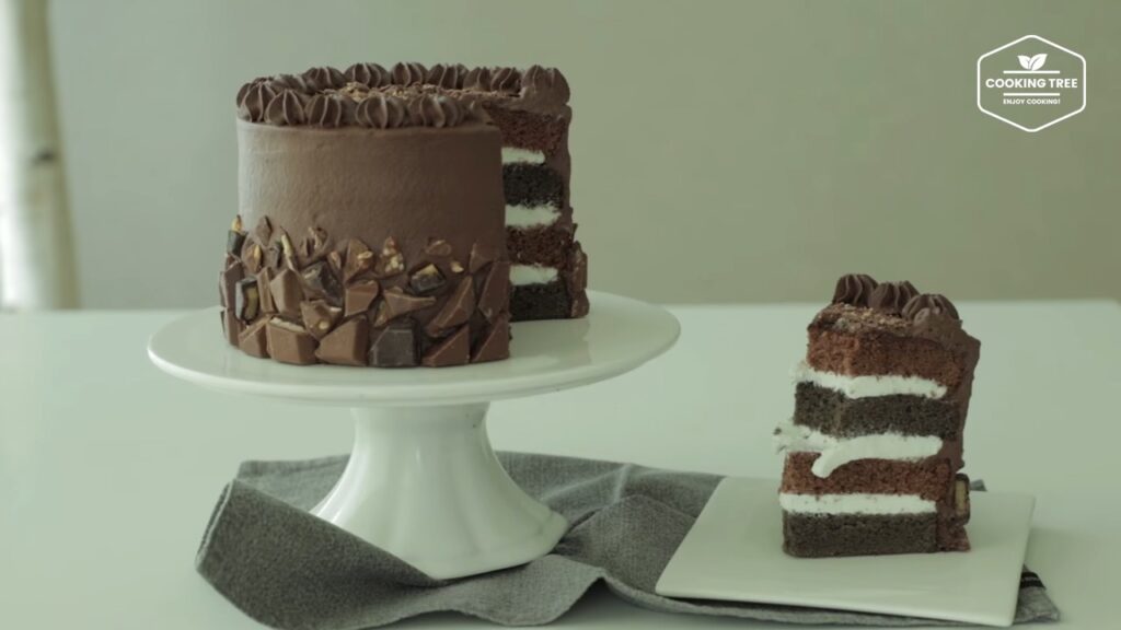 Chocolate layer cake Recipe Black Sponge Cake Cooking tree