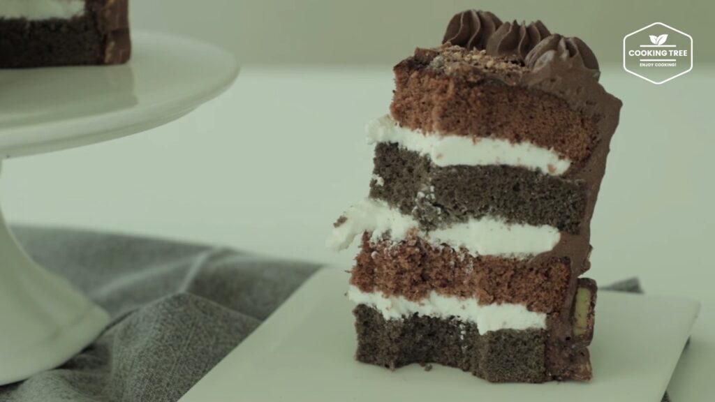 Chocolate layer cake Recipe Black Sponge Cake Cooking tree
