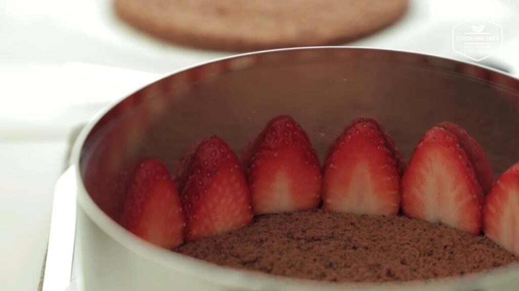 Chocolate strawberry fraisier cake Recipe Cooking tree
