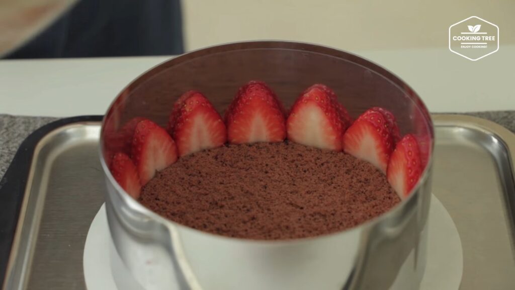Chocolate strawberry fraisier cake Recipe Cooking tree