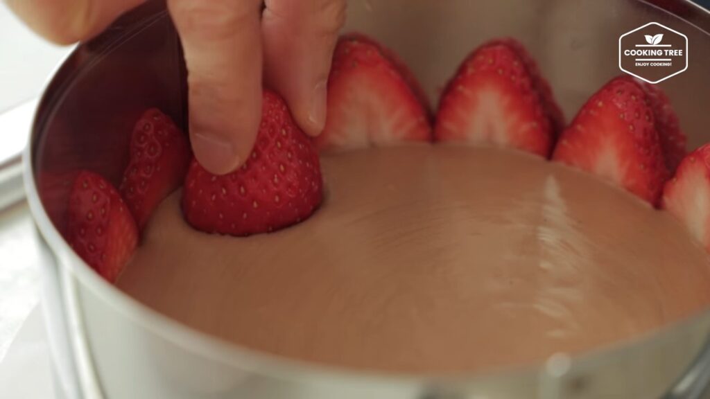 Chocolate strawberry fraisier cake Recipe Cooking tree