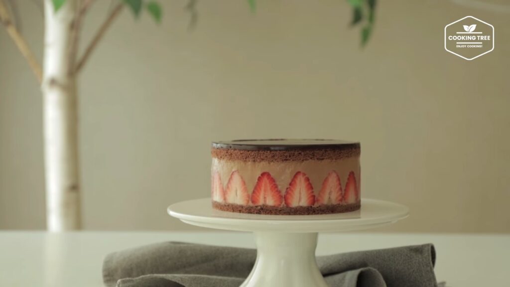 Chocolate strawberry fraisier cake Recipe Cooking tree
